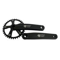 VWP crankstel 36t bmx mini-junior 170mm zwart - thumbnail