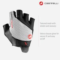 Castelli Rosso Corsa Pro V handschoen wit heren L - thumbnail