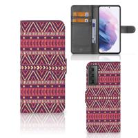 Samsung Galaxy S21 Plus | Telefoon Hoesje | Aztec Paars - thumbnail