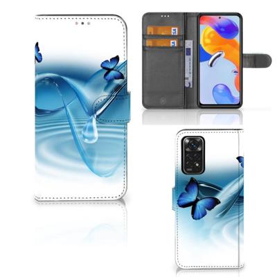 Xiaomi Redmi Note 11 Pro 5G/4G | Telefoonhoesje | Met pasjeshouder | Vlinders