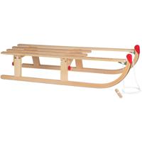 Nijdam houten slee opvouwbaar met trekkoord - thumbnail