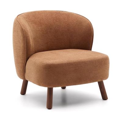 Kave Home Ulit fauteuil Terracotta walnoot