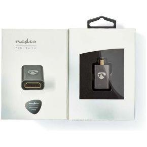Nedis HDMI-Adapter | HDMI Male / HDMI Micro-Connector | HDMI Female / HDMI Output | 1 stuks - CVTB34907GY CVTB34907GY