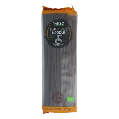 Yakso Rice noodle zwart bio 220 Gram
