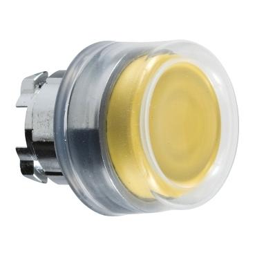 Schneider Electric ZB4BP5 ZB4BP5 Terugstelbaar (Ø) 22 mm Zonder markering Chroom, Geel 1 stuk(s)