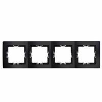 HK05 - Afdekraam 4-voudig, zowel verticaal als horizontaal te plaatsen, mat-zwart - thumbnail