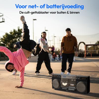 Ghetto Blaster - MEDION - Vintage - DAB+ - CD/Cassette/USB/MP3 - 2x10W RMS - Zwart