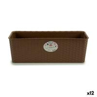 Plantenbak Stefanplast Bruin Plastic 18 x 16 x 48,5 cm (12 Stuks) - thumbnail