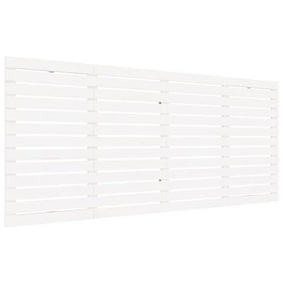 Hoofdbord wandmontage 166x3x91,5 cm massief grenenhout wit Hoofdbord wandmontage 166x3x91,5 cm massief grenenhout wit