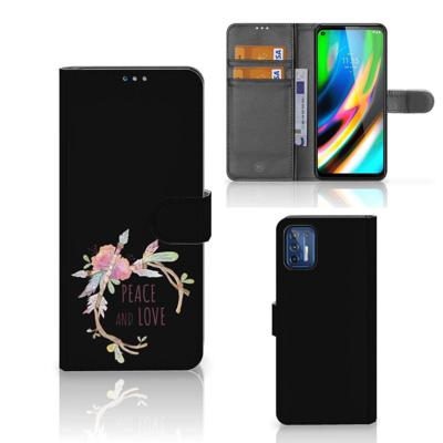 Motorola Moto G9 Plus Leuk Hoesje Boho Text Motorola Moto G9 Plus Leuk Hoesje Boho Text