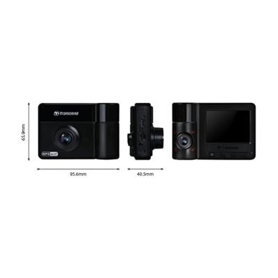 Transcend DrivePro 550B Dashcam met GPS Kijkhoek horizontaal (max.): 150 ° 12 V, 24 V WiFi, Accu, Cabinecamera