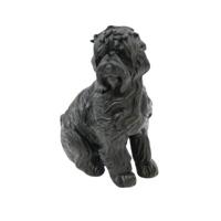 Housevitamin beeld labradoodle dog zwart 10,5 cm | 8 stuks - thumbnail
