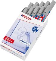 Viltstift edding 385 flipover penseel zilvergrijs | 10 stuks - thumbnail