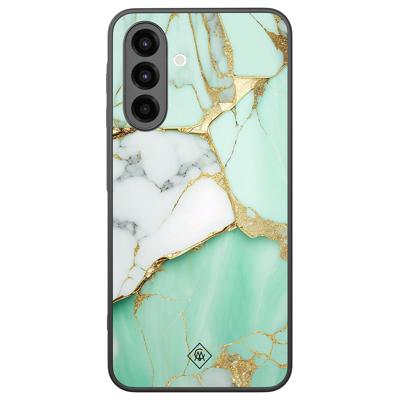Samsung Galaxy A26 hoesje - Marmer mint goud Samsung Galaxy A26 hoesje - Marmer mint goud