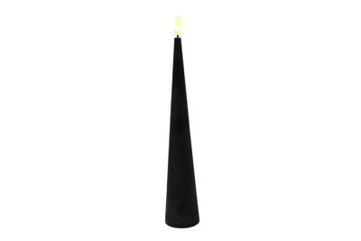 Ledkaars kegel Lyon D 5 cm H 29 cm zwart