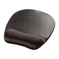 Memory Foam - Muismat met polskussen - zwart - thumbnail
