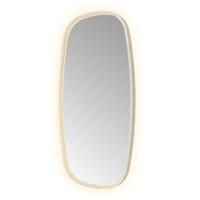 Spiegel Hotbath &MORE 100x50 cm LED-Verlichting Spiegelverwarming Deens Ovaal RVS - thumbnail