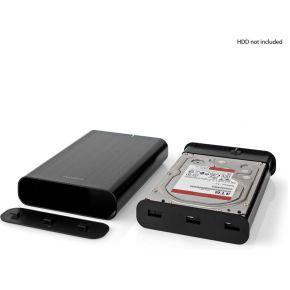 Hardeschijfbehuizing | 3.5 " | USB 3.2 Gen1 | USB Type-A / USB Type-C | Notebook / PC | Aluminium