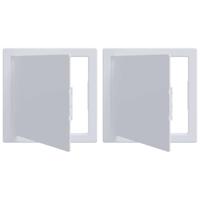 VidaXL Toegangs-panelen 2 pcs wit 20 x 20 cm abs kunststof - thumbnail