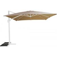 Zweefparasol Virgo 300 x 300 cm wit frame zand - thumbnail