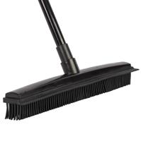 Talen Tools Rubber Bezem met Steel - Kunststof - Zwart - thumbnail