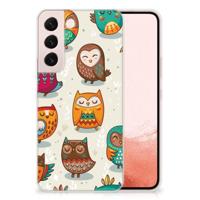 Samsung Galaxy S22 | TPU Hoesje | Vrolijke Uilen - thumbnail