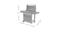 Campingaz 3 Series Select S 4 Series Select S Barbecue Verrijdbaar Gas Grijs 15900 W - thumbnail