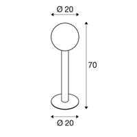 SLV 1002001 GLOO PURE 70 Staande LED-buitenlamp E27 23 W Antraciet - thumbnail