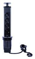 4-Voudige pop-up stekkerdoos Perel EBP04LN-G - thumbnail