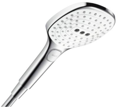 Hansgrohe Raindance Select E handdouche 120 3jet EcoSmart, wit/chroom Hansgrohe Raindance Select E handdouche 120 3jet EcoSmart, wit/chroom