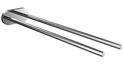 Emco Round Handdoekhouder - 40cm - dubbel - niet draaibaar - chroom 435000140