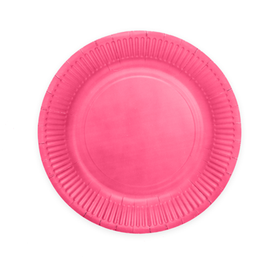 Hot Pink Gebaksbordjes 18cm FSC (8st)