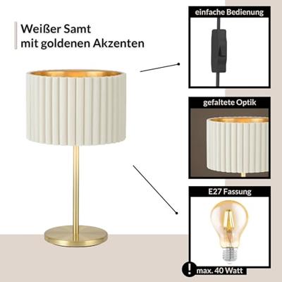 Stars of Light SchermerlampTamaresco wit met goud - 39766
