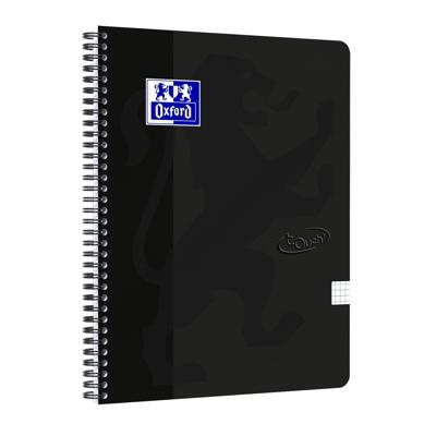 Spiraalblok oxf touch a4 ruit 5mm 140pag 80gr zw Spiraalblok oxf touch a4 ruit 5mm 140pag 80gr zw