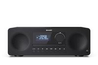 Sharp XL-B720D Stereoset Bluetooth, AUX, CD, DAB+, USB Incl. afstandsbediening 60 W Zwart - thumbnail