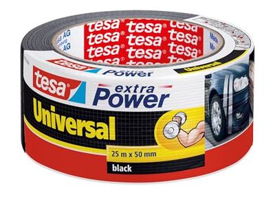 tesa UNIVERSAL 56388-00001-07 Textieltape tesa extra Power Zwart (l x b) 25 m x 50 mm 1 stuk(s)