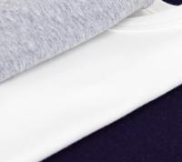 Set van 3 t-shirts voor kinderen van effen katoen PETIT BATEAU met korte mouwen wit - thumbnail