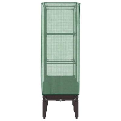 Plantenbak verhoogd met kashoes 80x40x140 cm rattanlook