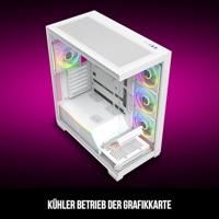 MODECOM computerkast VOLCANO STELLAR PLUS ARGB MIDI 8F Wit - thumbnail