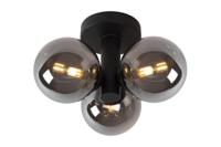 Lucide TRUDY - Plafonnière Badkamer - Ø 28 cm - 3xG9 - IP44 - Zwart - thumbnail