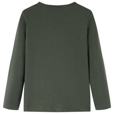 VidaXL Kindershirt met lange mouwen 104 kakikleurig