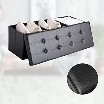 Monzana Zitbank - 114cm - met - opslagruimte - in - Zwart Monzana Zitbank - 114cm - met - opslagruimte - in - Zwart