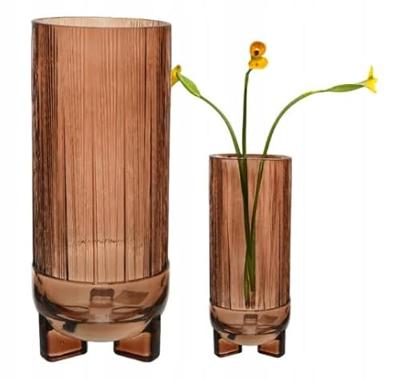 Vaas Cilinder Glas Amber 28cm Amber Assorti 1st - thumbnail