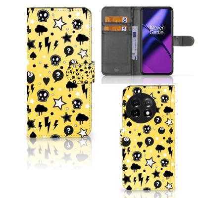 Telefoonhoesje met Naam OnePlus 11 Punk Geel Telefoonhoesje met Naam OnePlus 11 Punk Geel