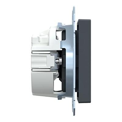 Merten MEG2300-0414 Wandcontactdoos System M Antraciet 1 stuk(s)