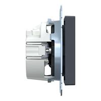 Merten MEG2300-0414 Wandcontactdoos System M Antraciet 1 stuk(s) - thumbnail