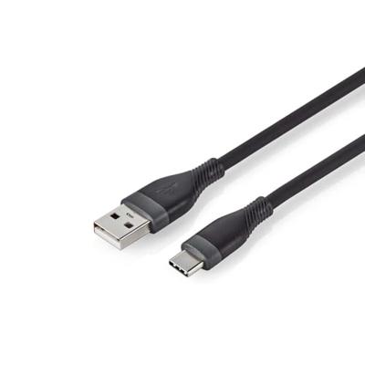 USB-Kabel | USB 2.0 | USB-A Male | USB-C© Male | 15 W | 480 Mbps | Vernikkeld | 1.50 m | Rond | Si