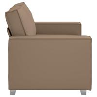 Loveseat 120 cm kunstleer cappuccinokleurig - thumbnail