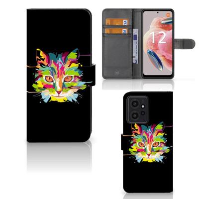 Xiaomi Redmi Note 12 4G Leuk Hoesje Cat Color Xiaomi Redmi Note 12 4G Leuk Hoesje Cat Color
