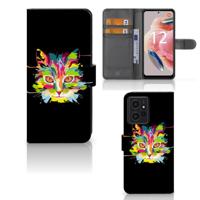 Xiaomi Redmi Note 12 4G Leuk Hoesje Cat Color - thumbnail